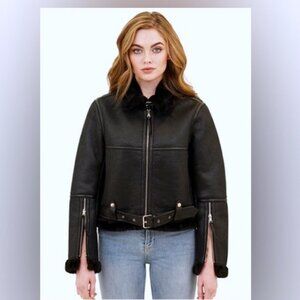 Love Token Faux Leather Jacket | Size Medium
